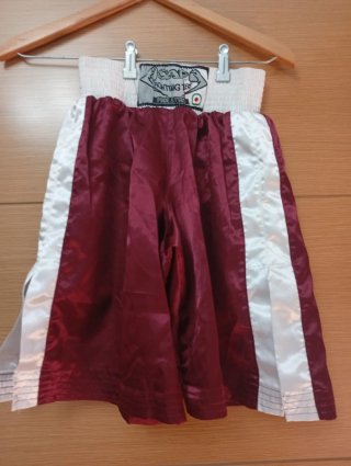 Pantalón Corto Boxeo Rojo y Blanco