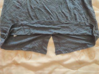 Top Intimissimi lino seta blu