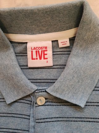 Polo Lacoste Live Rayas Talla S