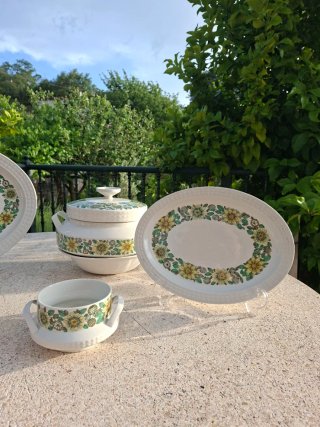 Fuentes vintage Pontesa porcelana floral