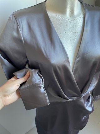 Vestito Zara grigio/argento