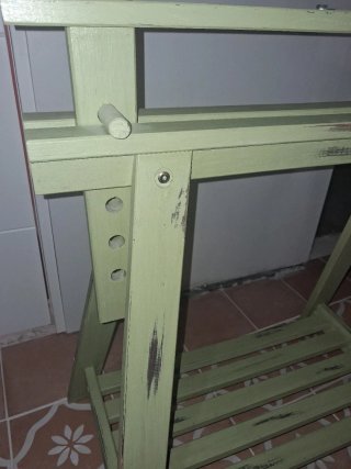 Caballetes IKEA madera verde