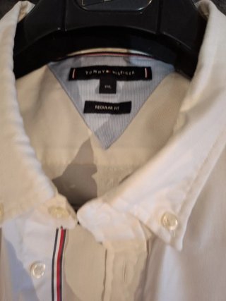 Camisa Tommy Hilfiger Blanca Talla 4XL