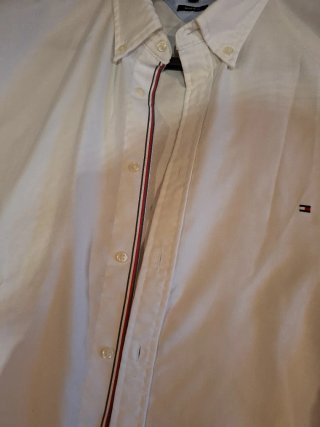 Camisa Tommy Hilfiger Blanca Talla 4XL