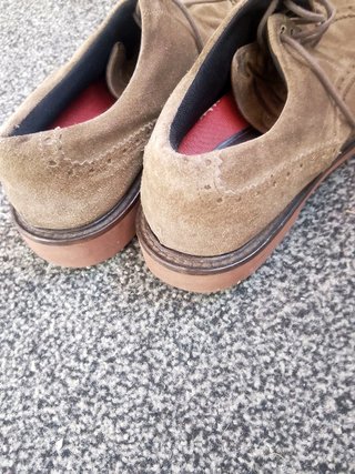 Scarpe uomo scamosciate beige/marrone delmare 1911