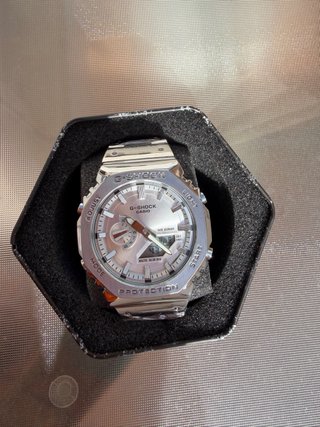 Reloj Casio G-Shock gm-2100 Plateado