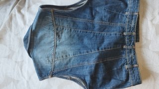 Chaleco vaquero de mujer, azul