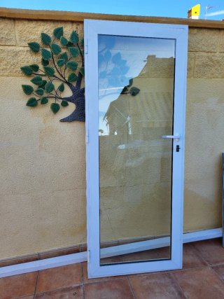 Puerta Aluminio Doble Cristal 80x198