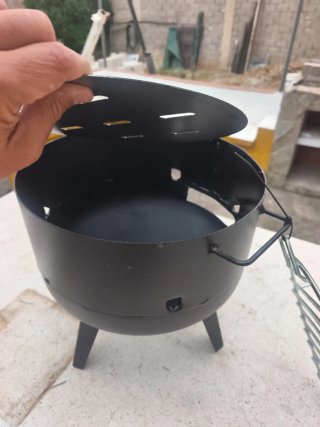 Barbacoa portátil negra