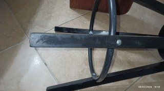 Sgabello Dalfred IKEA legno nero