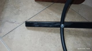 Sgabello Dalfred IKEA legno nero