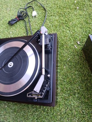 Tocadiscos Vieta Garrard Negro/Plata