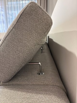 Sofá chaise longue gris 4 plazas