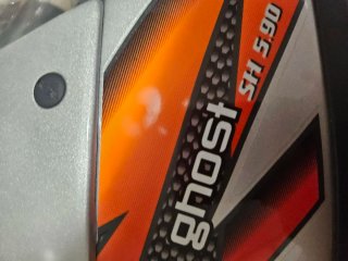 Casco Moto SHIRO GHOST Naranja/Plata