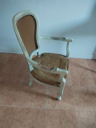 Estructura Silla Isabeliana Madera y Yute