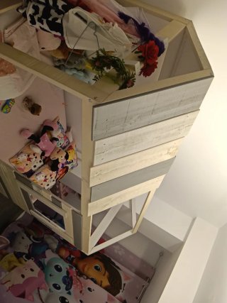 Cama infantil cabaña 90cm