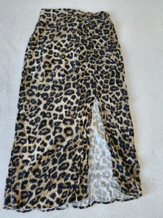 Falda larga estampado leopardo