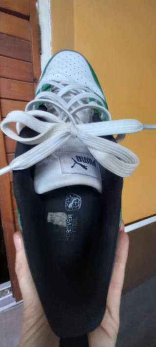 Zapatillas Puma Hombre Verde y Blanco