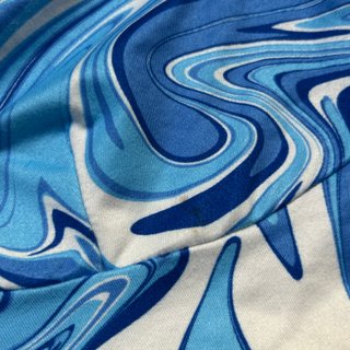 Top Shein escotado azul y blanco Talla M