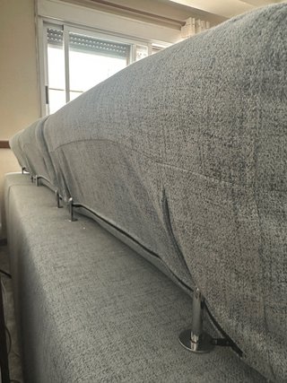 Sofá Chaise Longue Beige/Gris 2,90mx1,50m