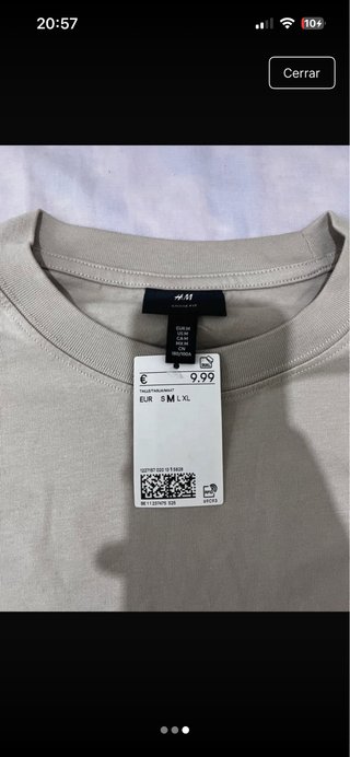 Camiseta H&M Beige Estrellas