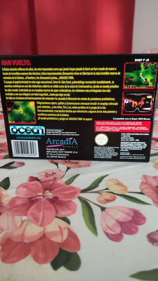 Scatola di ricambio per Jurassic Park SNES