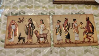 2 Cuadros Madera Motivos Romanos