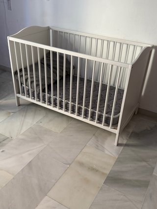 Cuna SUNDVIK Blanca 60x120 cm con colchon