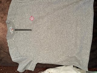 Camisa CASA gris con cremallera