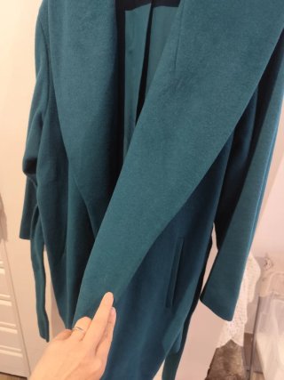 Abrigo paño verde