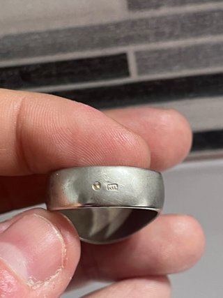 Anillo Sello Reina Victoria Plata Vintage