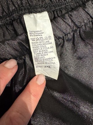 Pijama Satén Mujer Negro