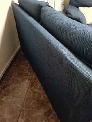 Sofás azul de tela