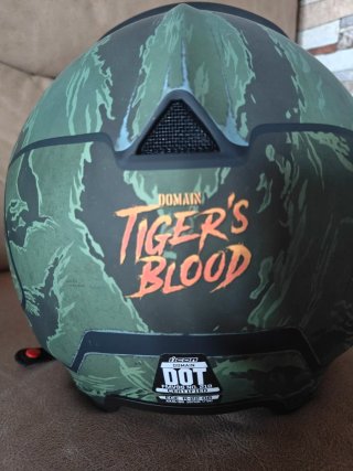 Casco Integral Moto ICON Domain Tiger's Blood 3XL