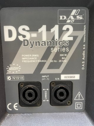 Pareja Altavoces DAS DS-112 300W RMS