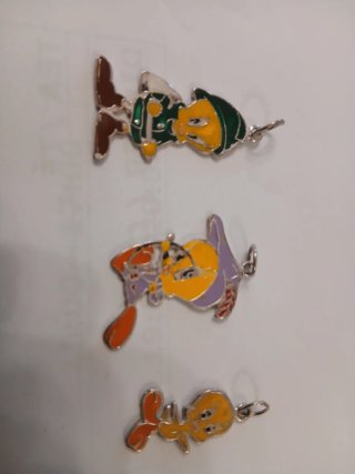 Colgantes Plata Ley Personajes Dibujos Animados