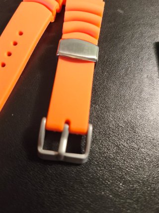 Correa de caucho para reloj naranja