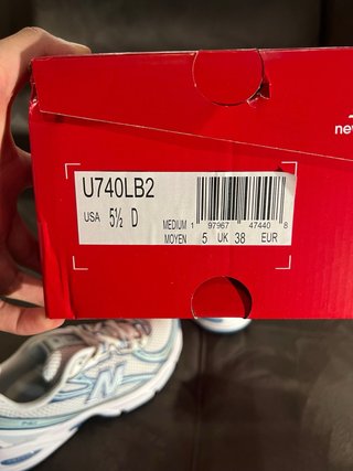 New Balance 740 Azul Agata Blanco Talla 38
