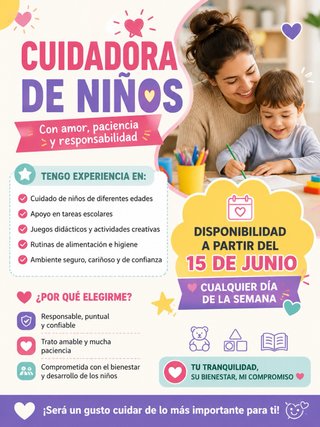 Cuidadora de niños