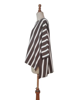 Liviana Conti/ Top de punto oversize rayas XS