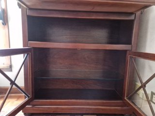 Vitrina Madera Maciza Cristal