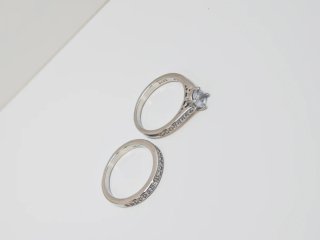 Anillo Alianza Plata 925 con Circonitas