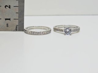 Anillo Alianza Plata 925 con Circonitas
