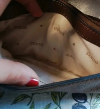 Borsa Guess marrone/oro