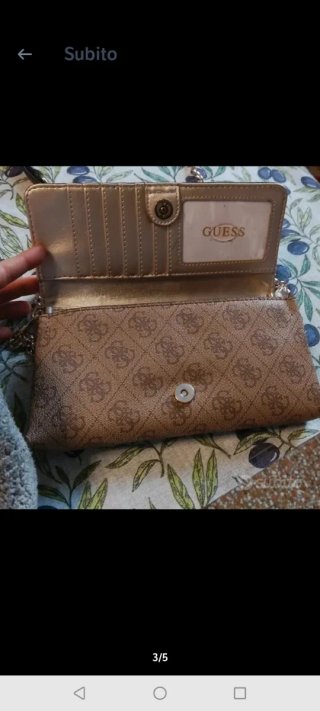 Borsa Guess marrone/oro