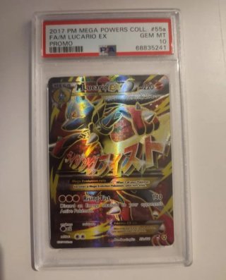Pokemon Mega Lucario EX 55a PSA 10 Promo