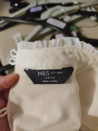 Camisa niña blanca volantes