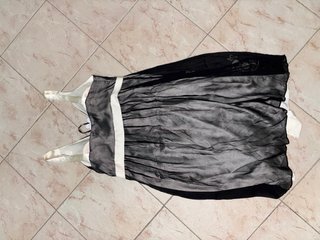 Abito Cristinaeffe nero e bianco taglia XL