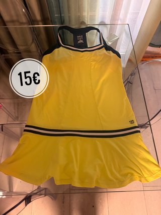 Vestido de pádel Wilson amarillo