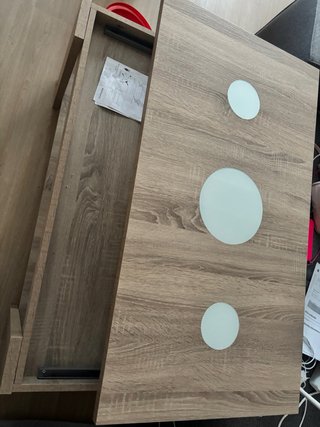 Mesa de centro madera y cristal